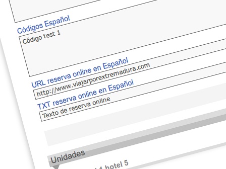 Central de reservas online ALO. Deep links - Enlaces externos